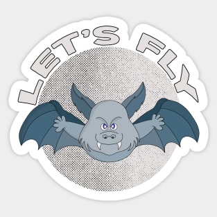 Let's Fly Sticker